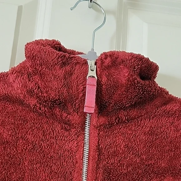 The North Face Osito Fleece Jacket Burgundy Red Women's Size Small - Picture 6 of 12